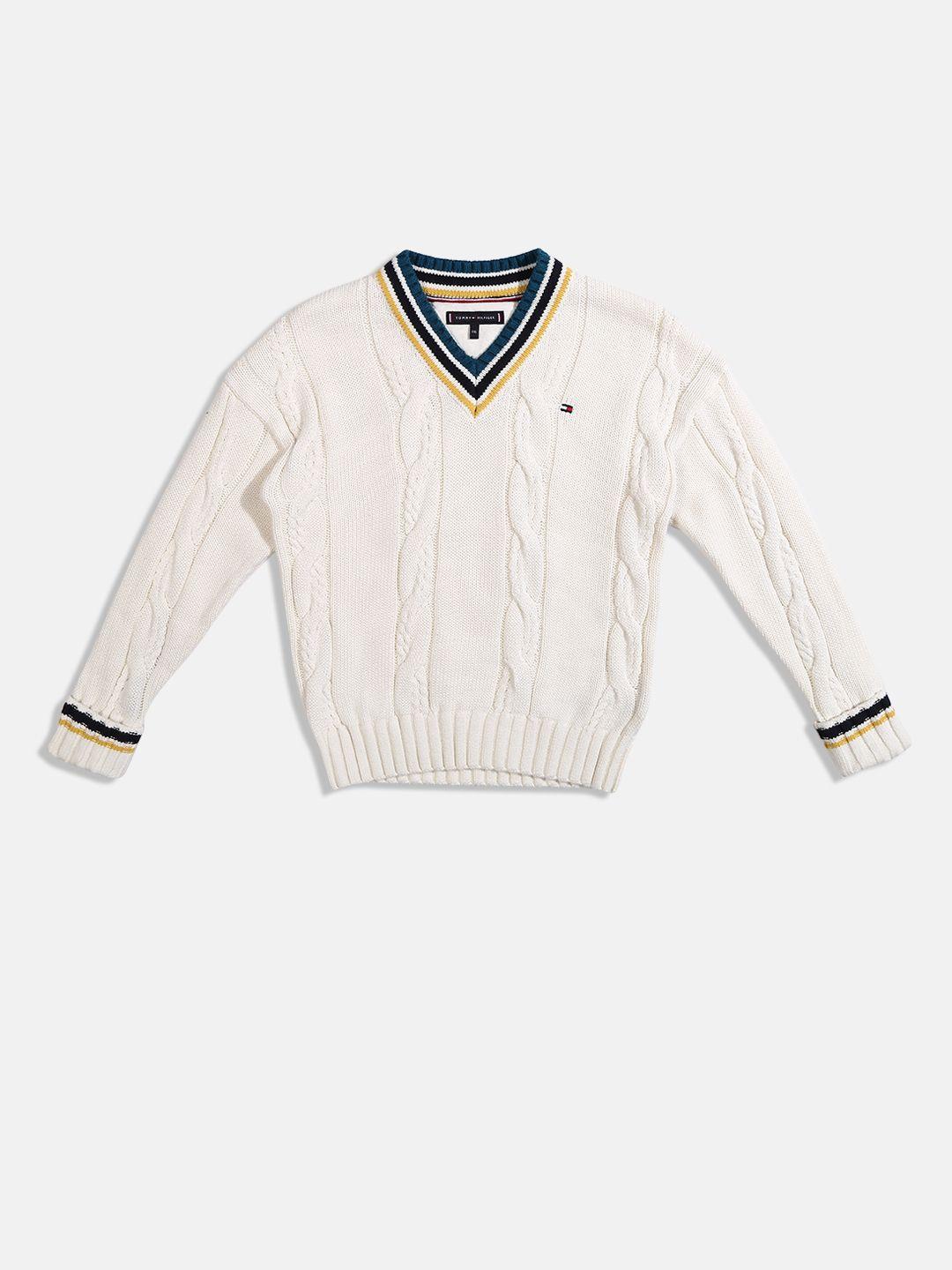 tommy hilfiger boys cable knit pullover