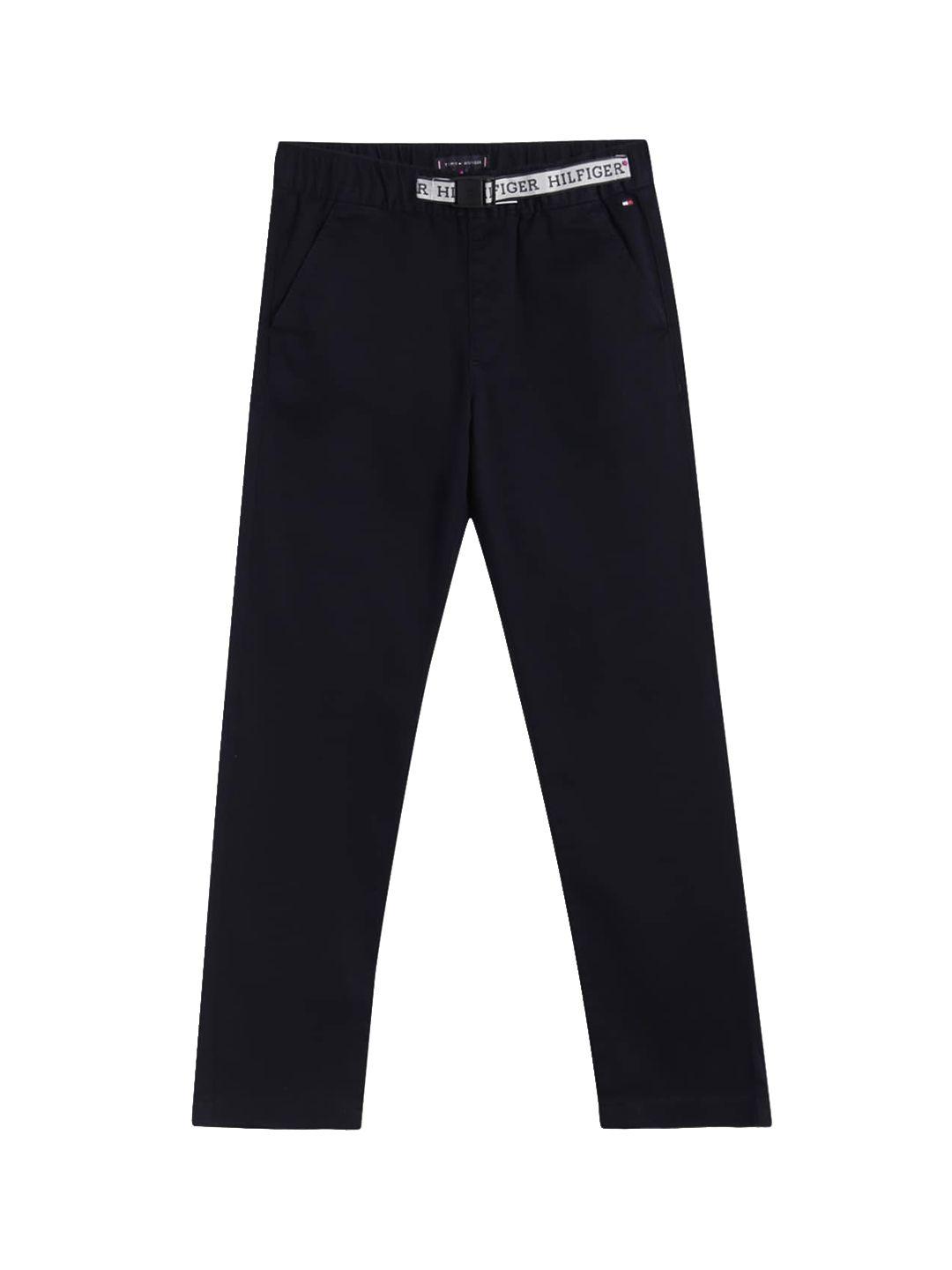 tommy hilfiger boys mid-rise chinos trousers