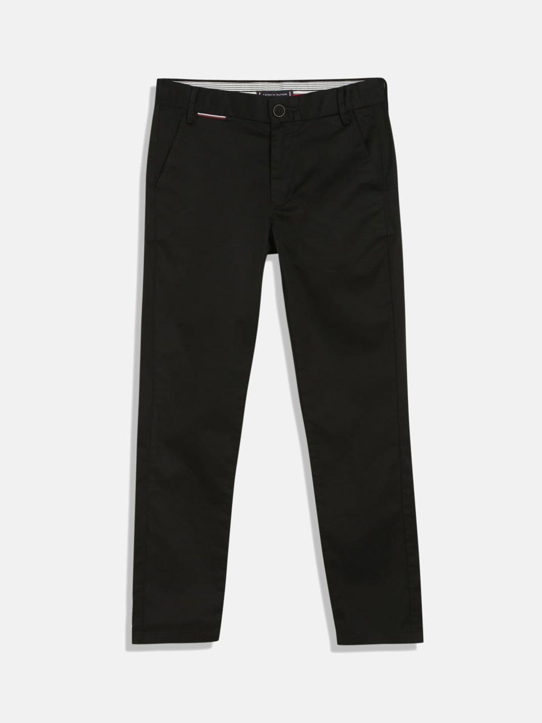 tommy hilfiger boys mid-rise stretchable chinos trousers