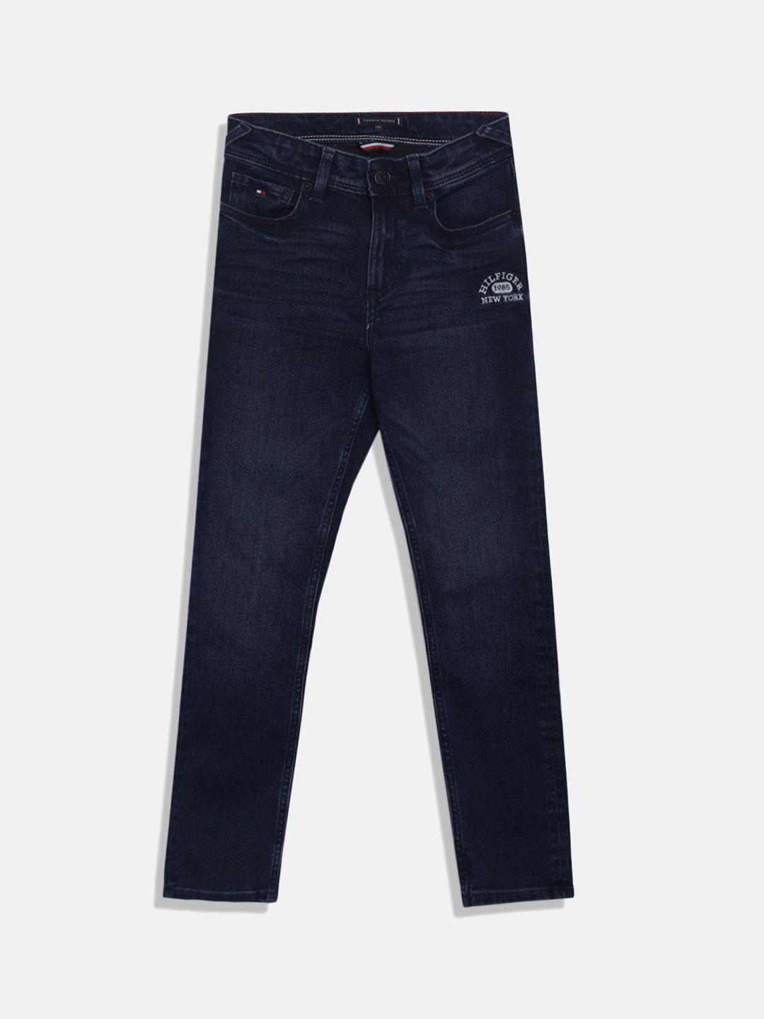 tommy hilfiger boys mid-rise stretchable jeans