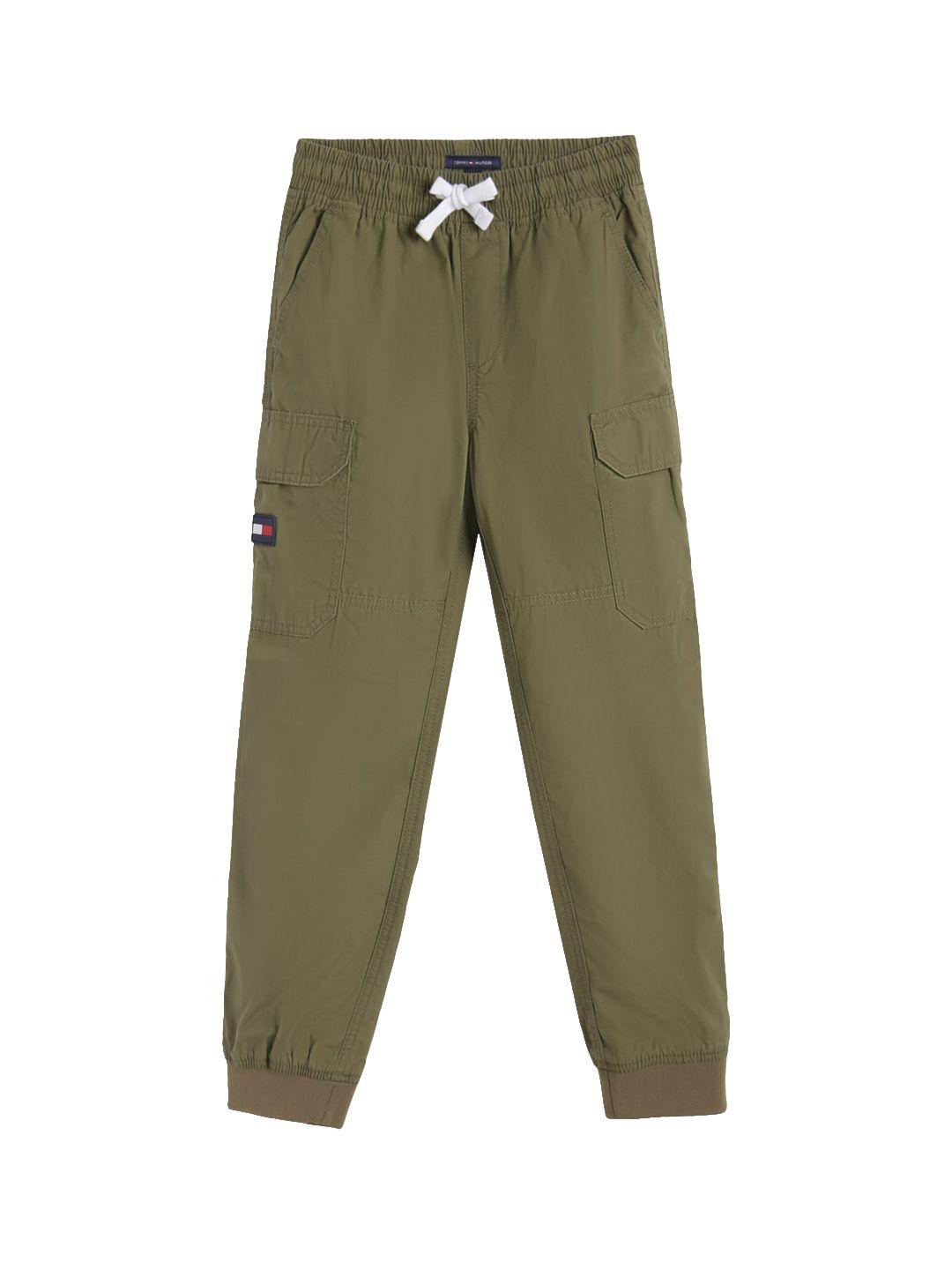 tommy hilfiger boys pure cotton cargos trousers