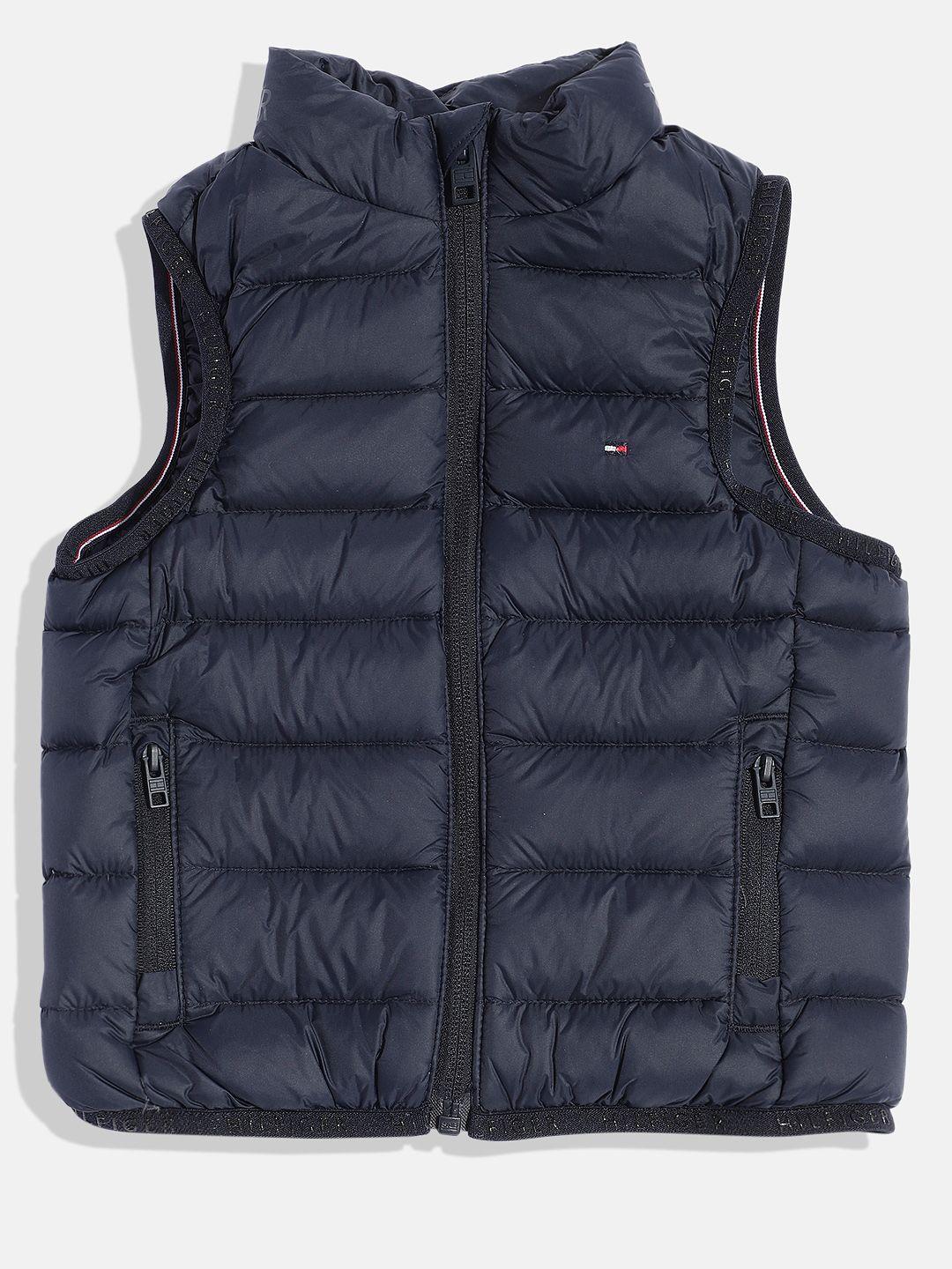 tommy hilfiger boys solid sleeveless puffer jacket