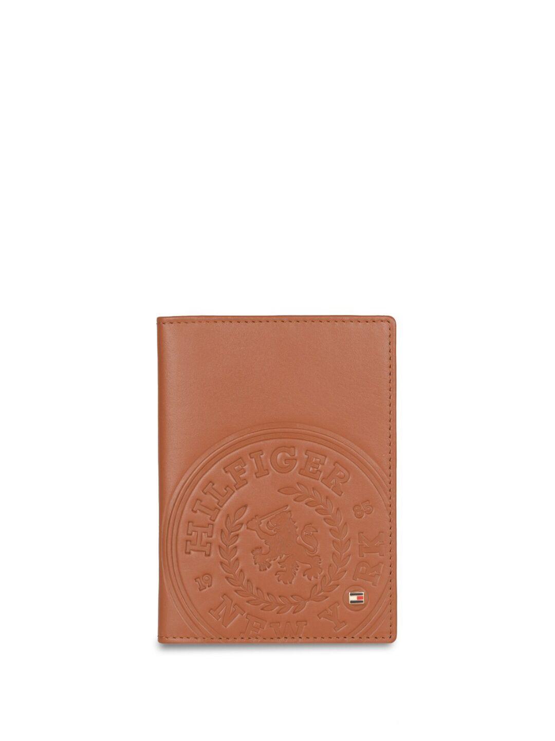 tommy hilfiger brand logo self design rfid leather two fold wallet