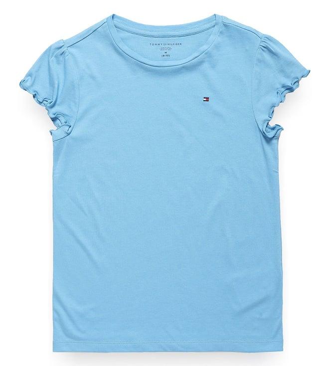 tommy hilfiger bright sea blue regular fit top