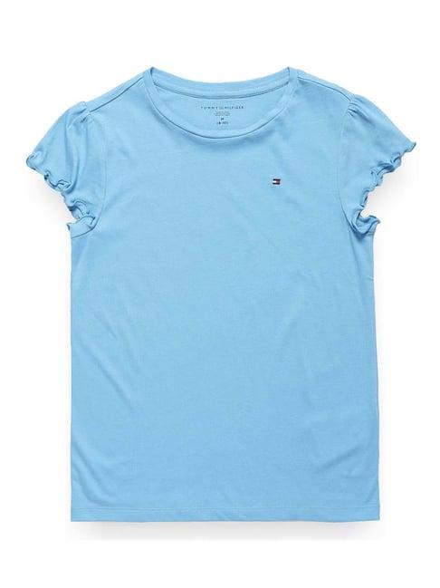 tommy hilfiger bright sea blue regular fit top