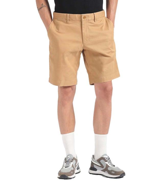 tommy hilfiger classic khaki solid regular fit shorts