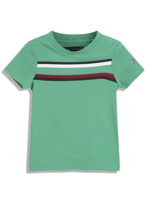 tommy hilfiger coastal green striped regular fit t-shirt