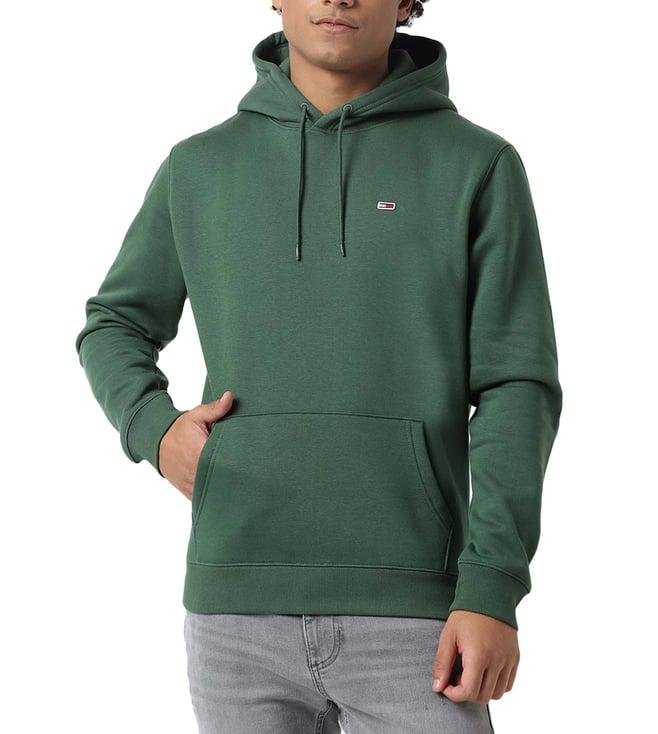 tommy hilfiger collegiate green regular fit hoodie