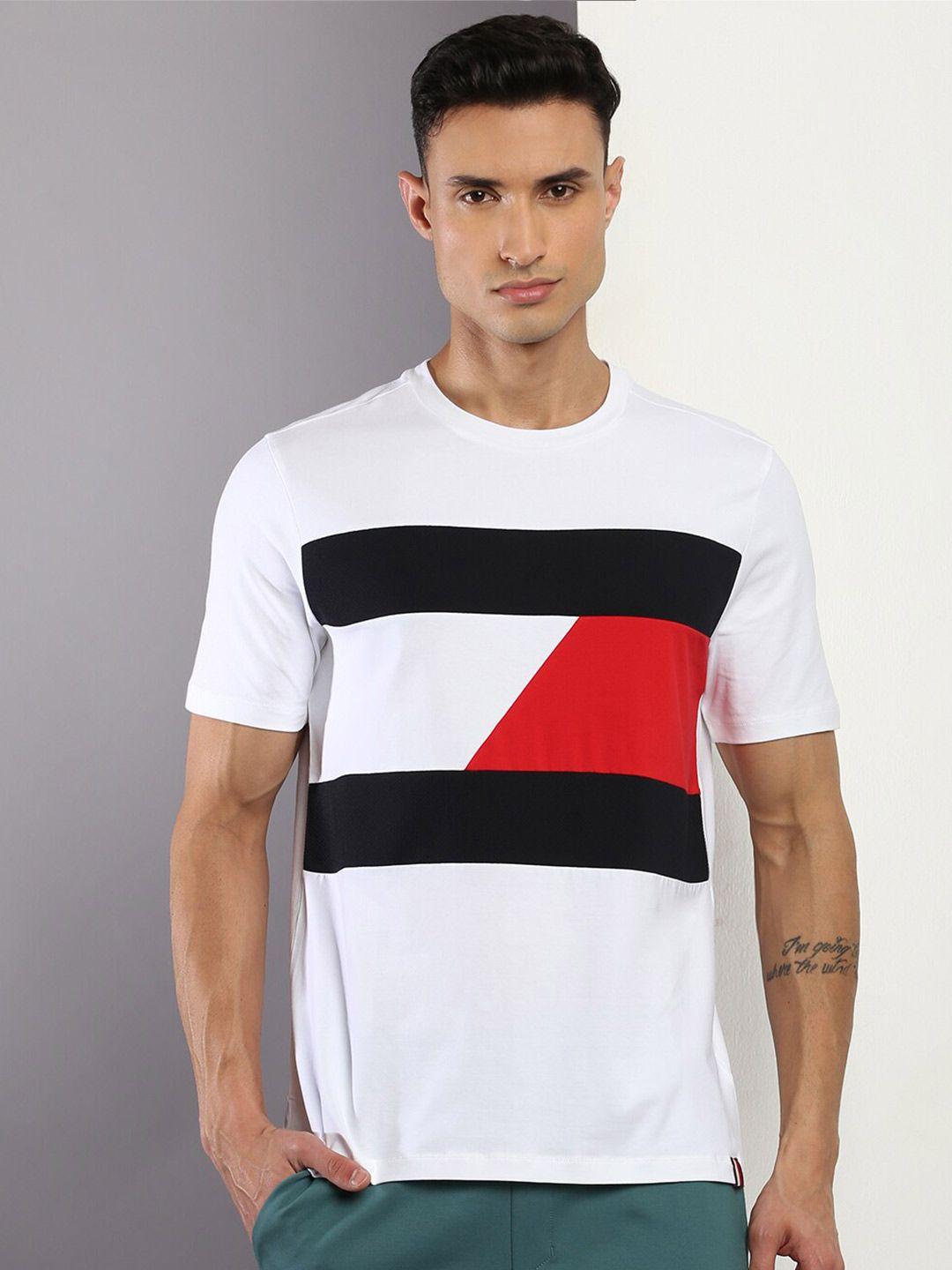 tommy hilfiger colourblocked cotton t-shirt