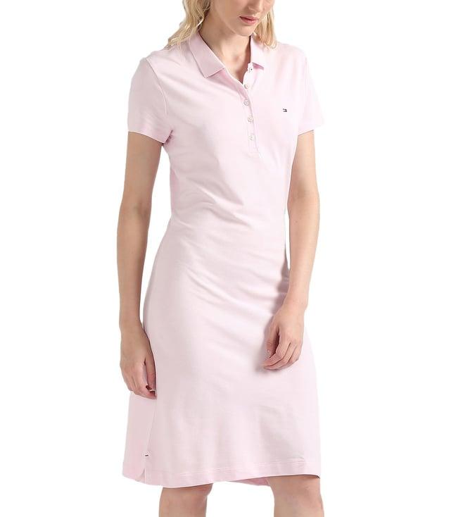 tommy hilfiger cradle pink slim fit dress