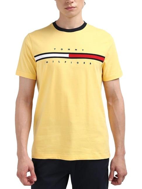 tommy hilfiger daisy yellow regular fit t-shirt