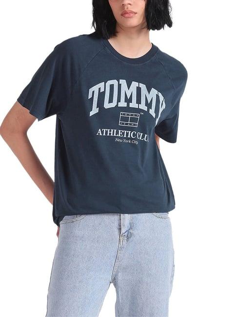 tommy hilfiger dark night navy logo relaxed fit t-shirt