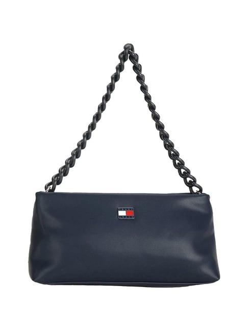 tommy hilfiger dark night navy medium shoulder bag