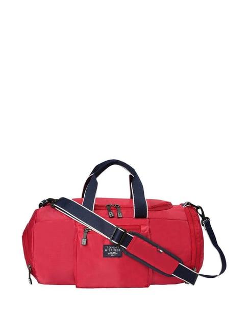 tommy hilfiger declan red duffle bag