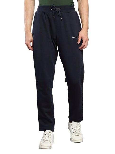 tommy hilfiger desert sky cotton regular fit striped trackpants