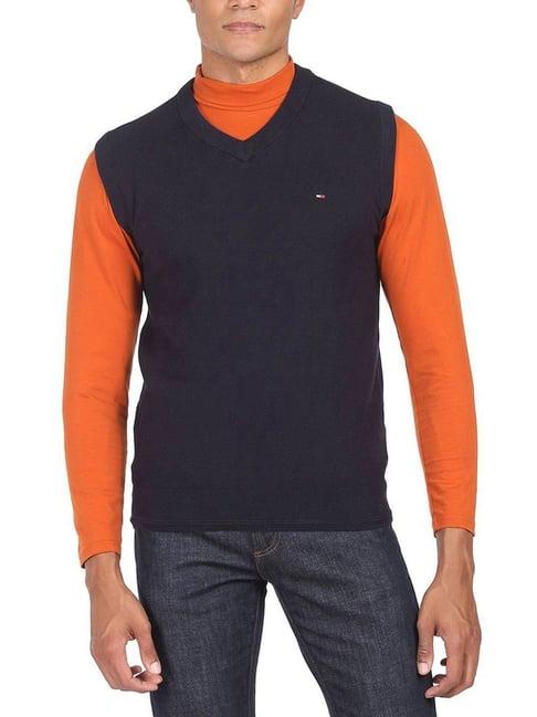 tommy hilfiger desert sky cotton regular fit sweaters