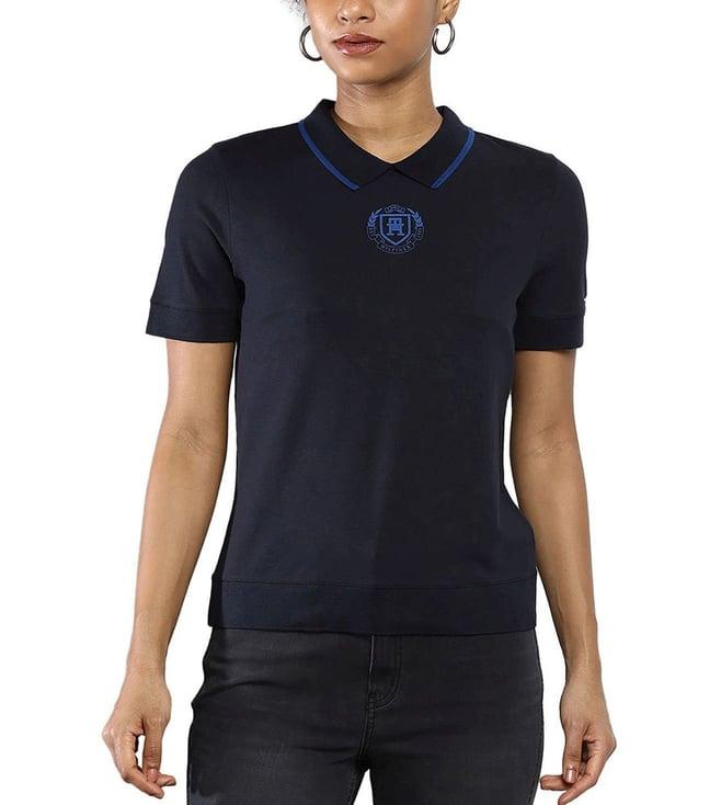 tommy hilfiger desert sky embroidery regular fit polo t-shirt