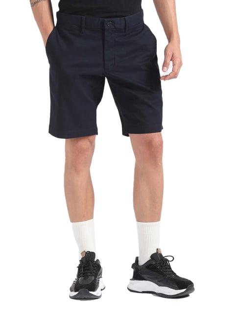 tommy hilfiger desert sky solid regular fit shorts