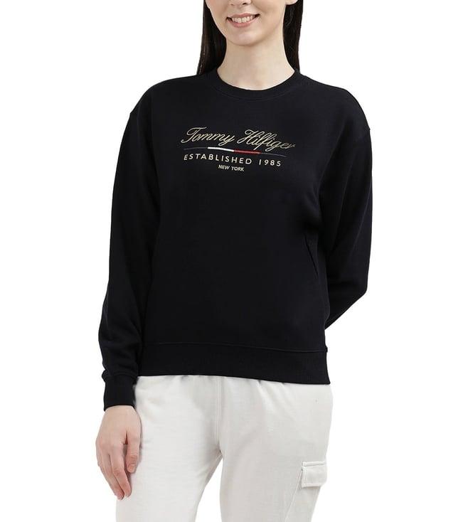 tommy hilfiger desert sky womens solid regular sweatshirt