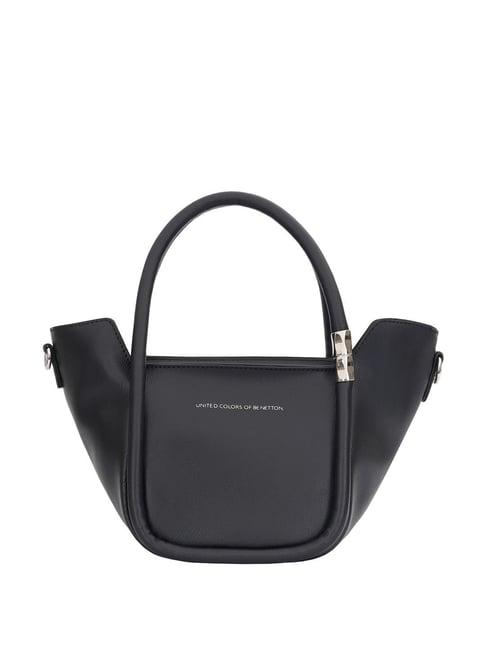 tommy hilfiger diane black solid handbag