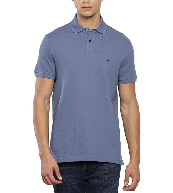 tommy hilfiger faded indigo regular fit polo t-shirt