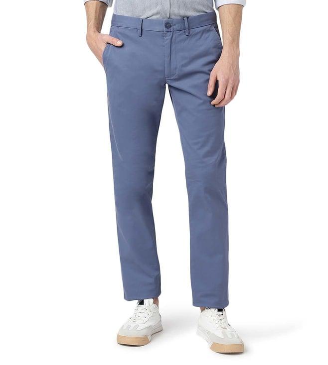 tommy hilfiger faded indigo slim fit chinos