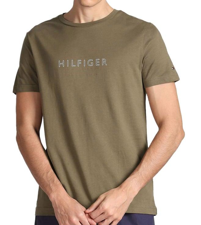 tommy hilfiger faded military logo slim fit t-shirt