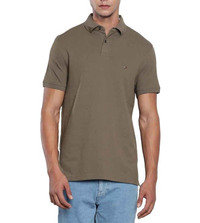 tommy hilfiger faded military regular fit polo t-shirt