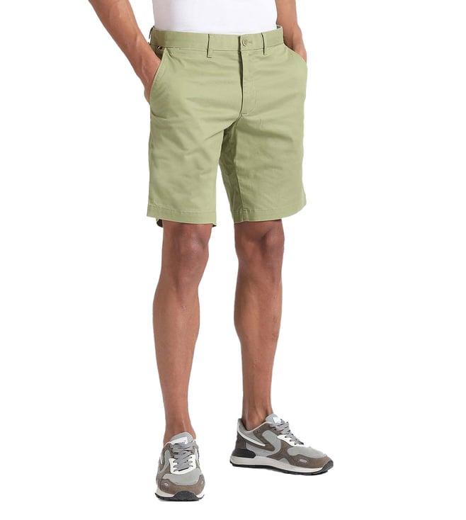 tommy hilfiger faded olive regular fit shorts