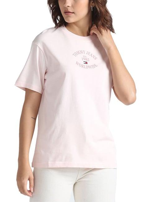 tommy hilfiger faint pink logo relaxed fit t-shirts