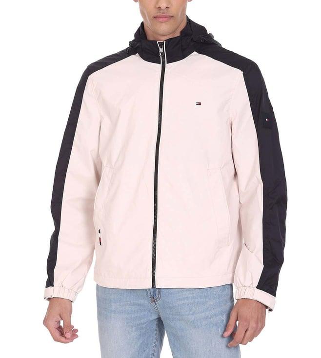 tommy hilfiger feather white regular fit casual jacket