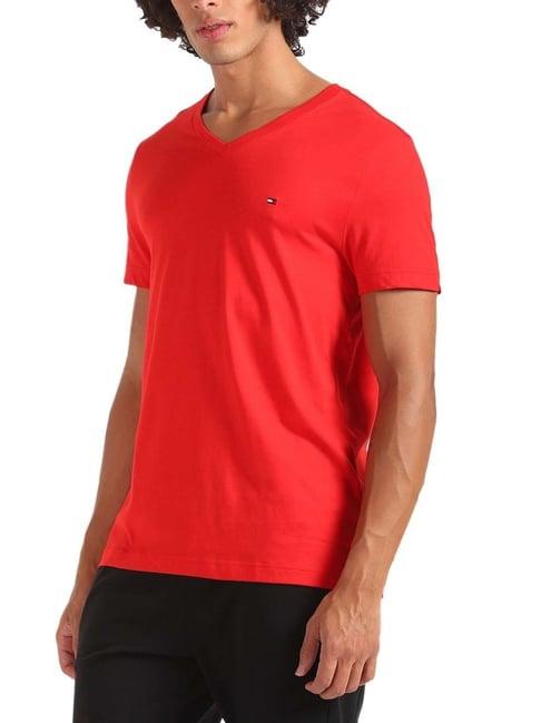 tommy hilfiger fierce red slim fit t-shirt