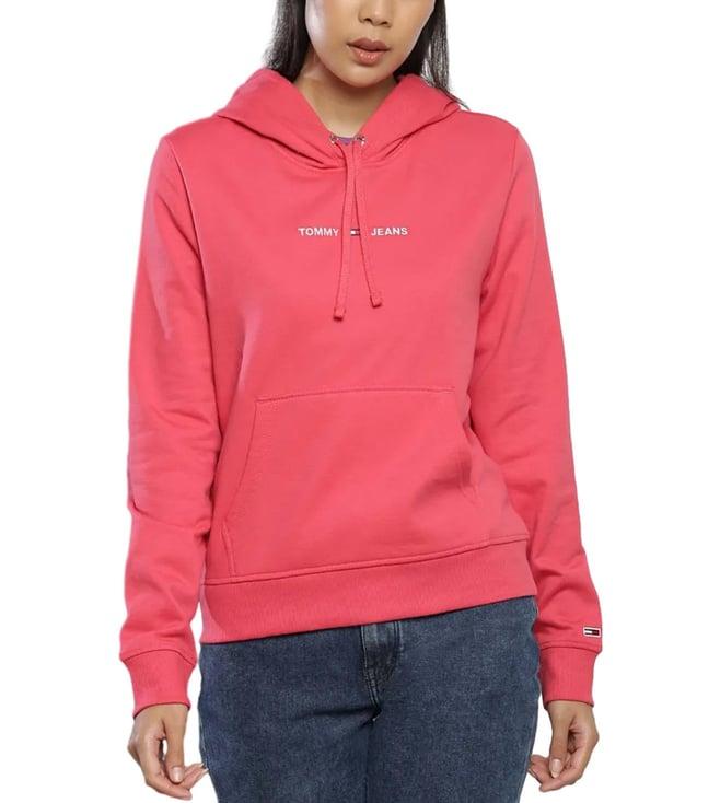 tommy hilfiger garden rose embroidery regular hoodie