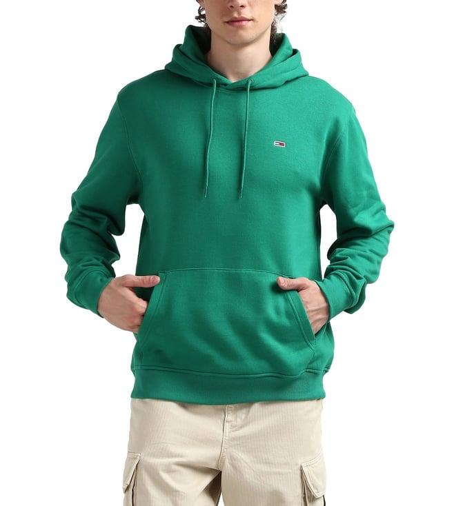 tommy hilfiger green regular fit hoodie