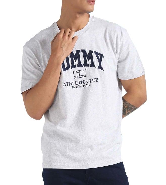 tommy hilfiger grey embroidery regular fit t-shirt