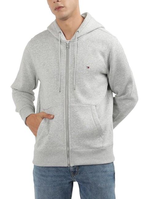 tommy hilfiger grey regular fit hoodie