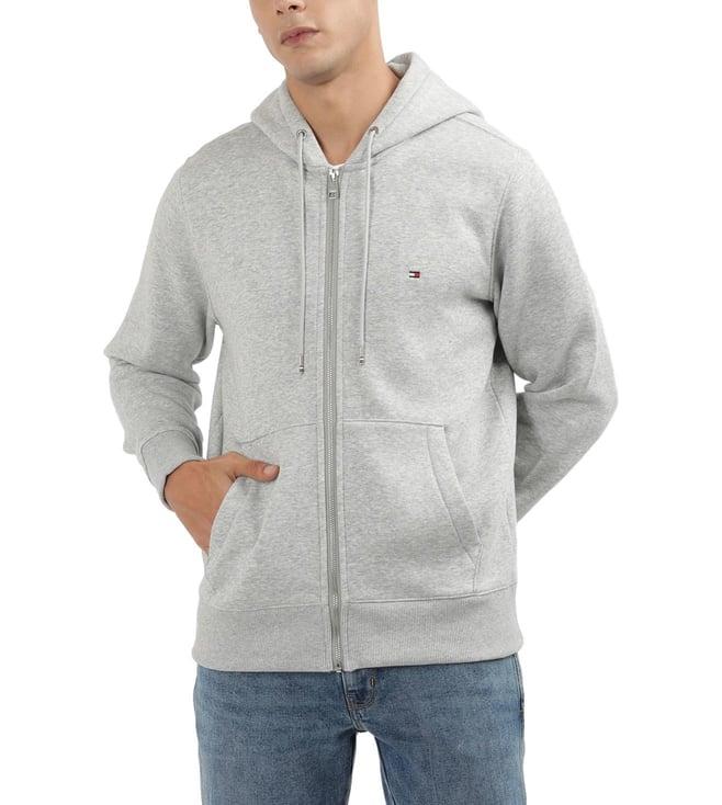 tommy hilfiger grey regular fit hoodie