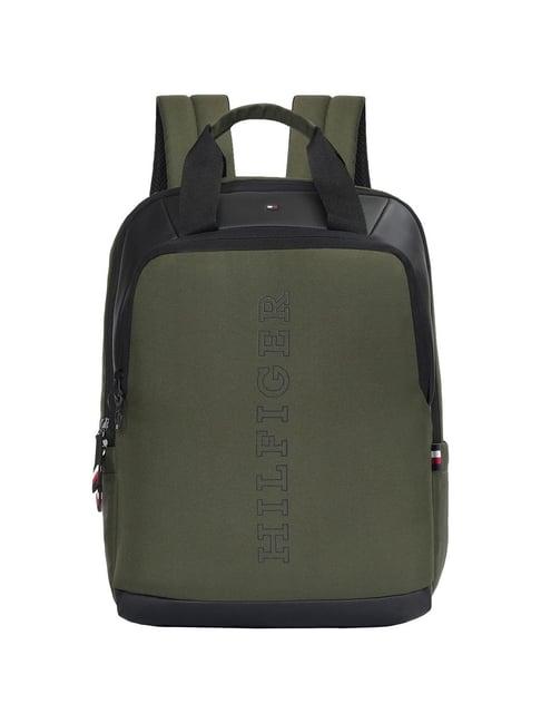 tommy hilfiger hornet 15 green laptop backpack