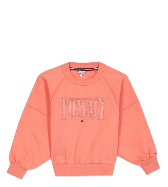 tommy hilfiger kids peach dusk logo regular fit sweatshirt