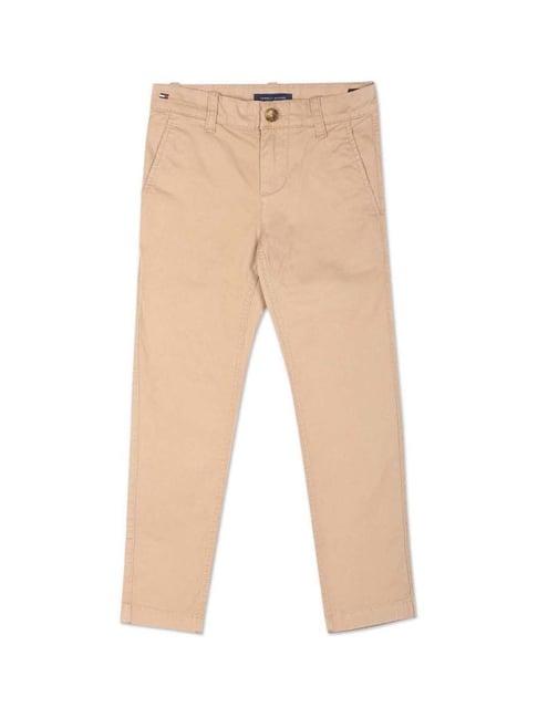 tommy hilfiger kids tannin cotton regular fit trousers