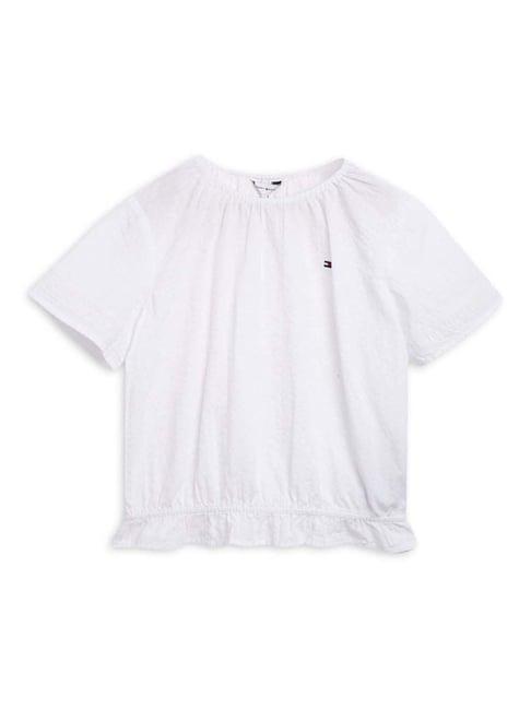 tommy hilfiger kids white regular fit top