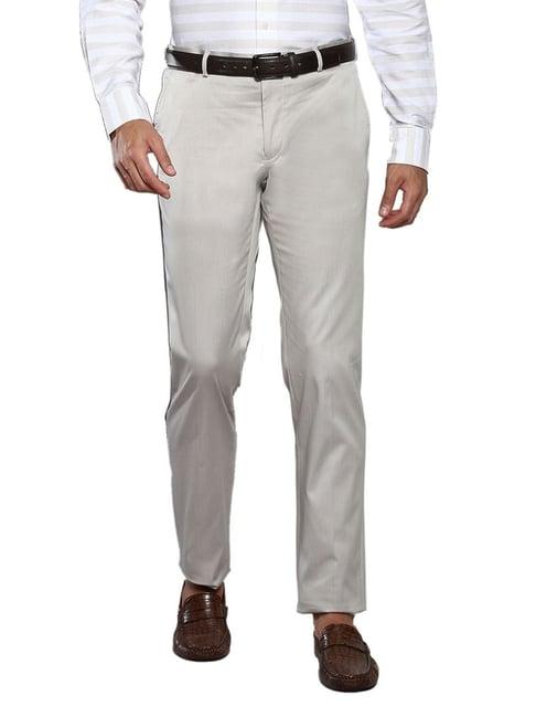 tommy hilfiger light grey cotton straight fit chinos