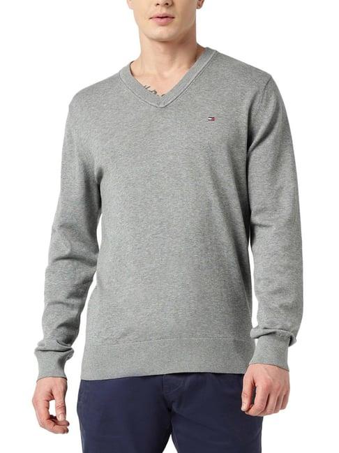 tommy hilfiger medium grey regular fit sweater