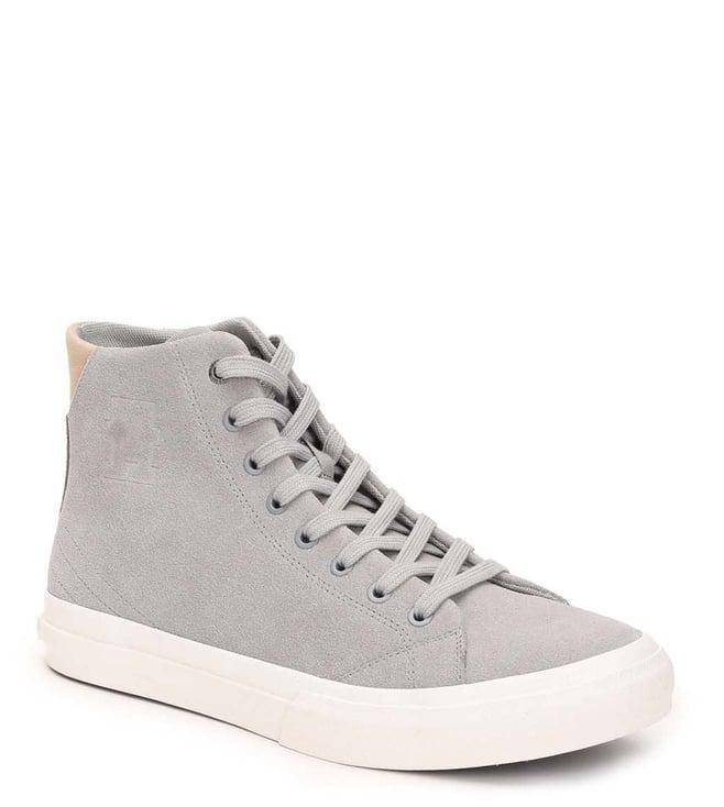 tommy hilfiger men's antique silver sneakers