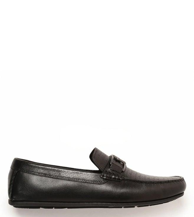 tommy hilfiger men's black casual loafers