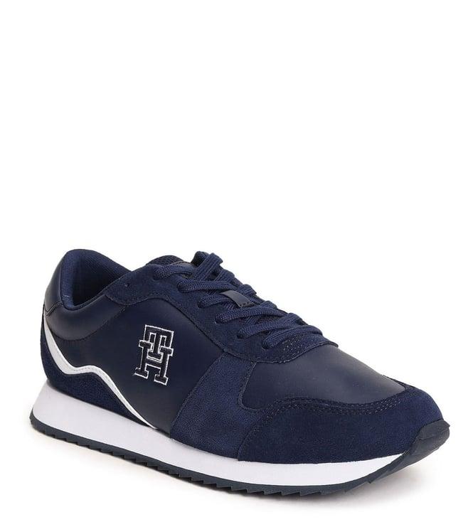 tommy hilfiger men's carbon navy sneakers