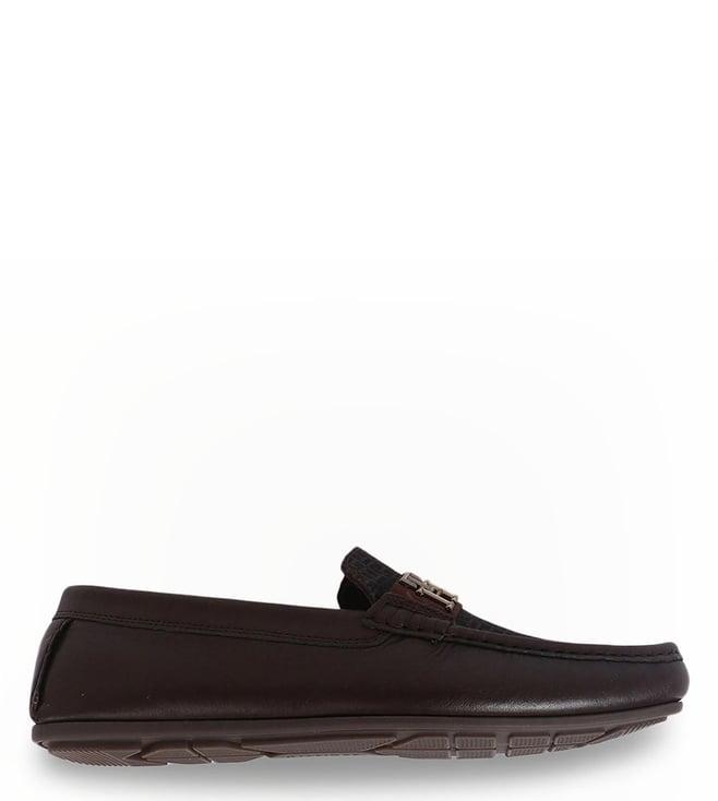 tommy hilfiger men's cocoa casual loafers