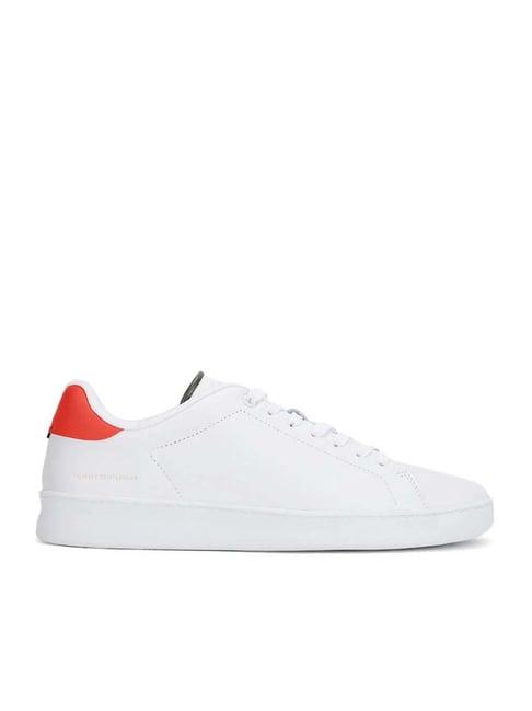 tommy hilfiger men's deep orange casual sneakers