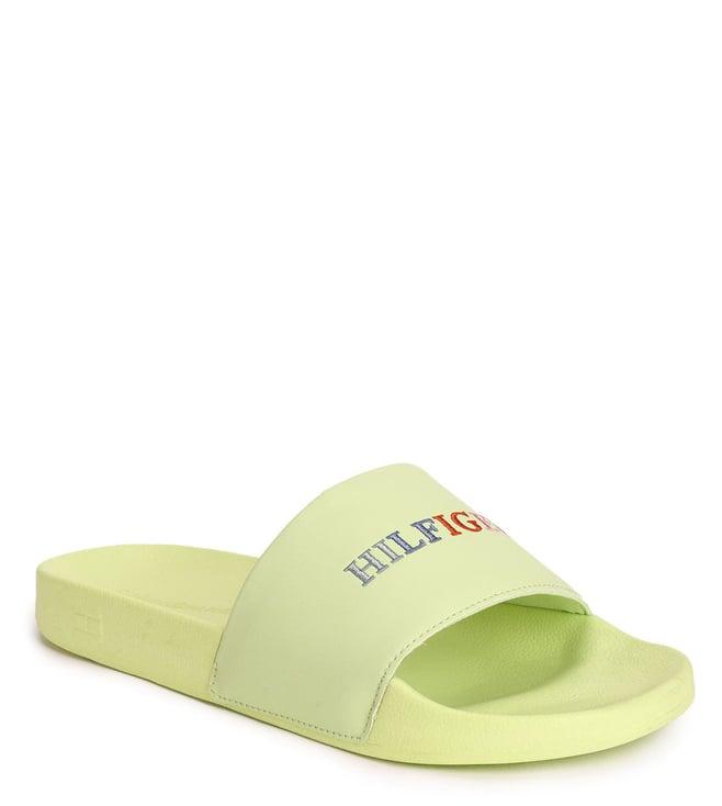 tommy hilfiger men's frosted citrus slide sandals