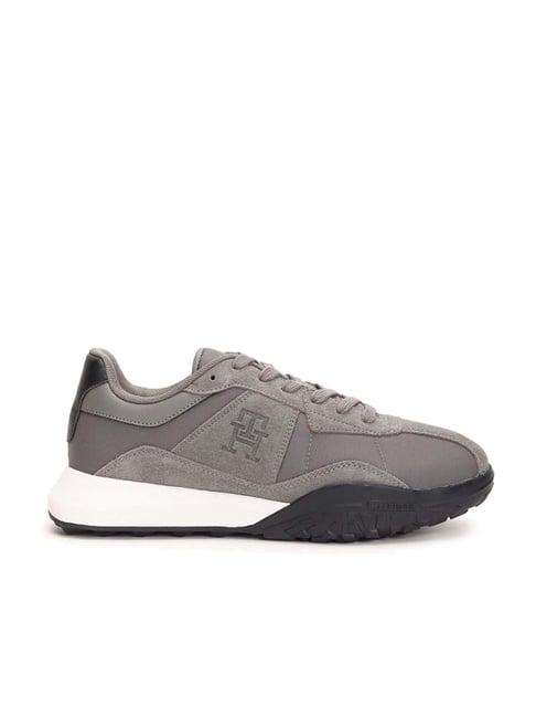 tommy hilfiger men's grey casual sneakers